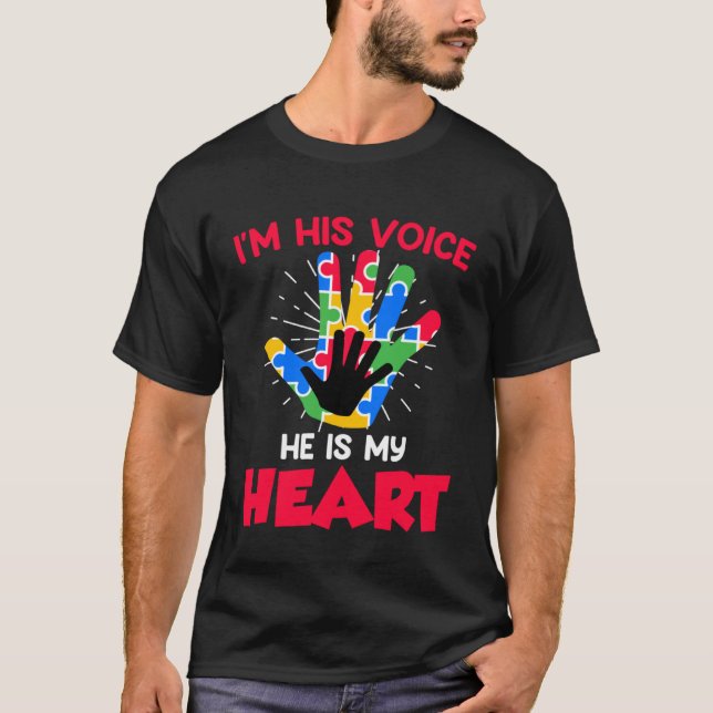 Autistic solidarity for autistic child Autism Awar T-Shirt (Vorderseite)