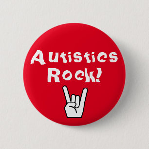 Autistics Felsen! Button