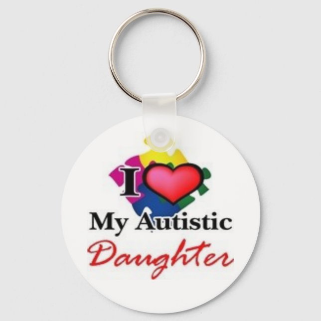 Autistin Schlüsselanhänger (Vorderseite)