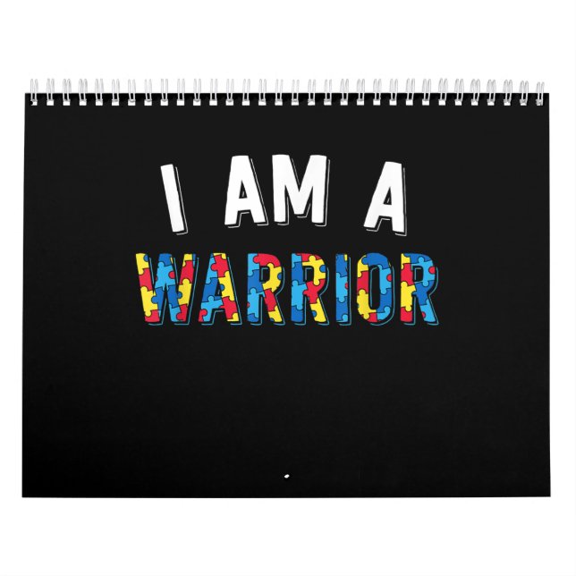 autistisch | Autismus Bewusstsein I Bin Warrior Pu Kalender (Titelbild)