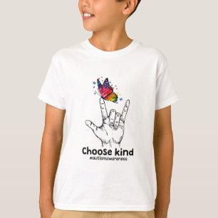 autistisch   Kind Autismus Awareness Butterfly aus T-Shirt
