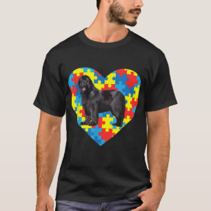 autistisch   Liebe Heart Newfundland Newfie Puzzle T-Shirt