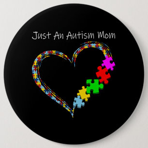 autistisch Nur eine Autismus-Mama Button