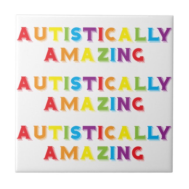 autistisch Phantastisch Fliese (Vorderseite)