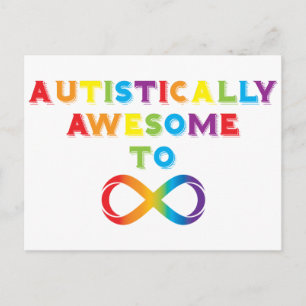 Autistisch Phantastisch zur Unendlichkeit Postkarte