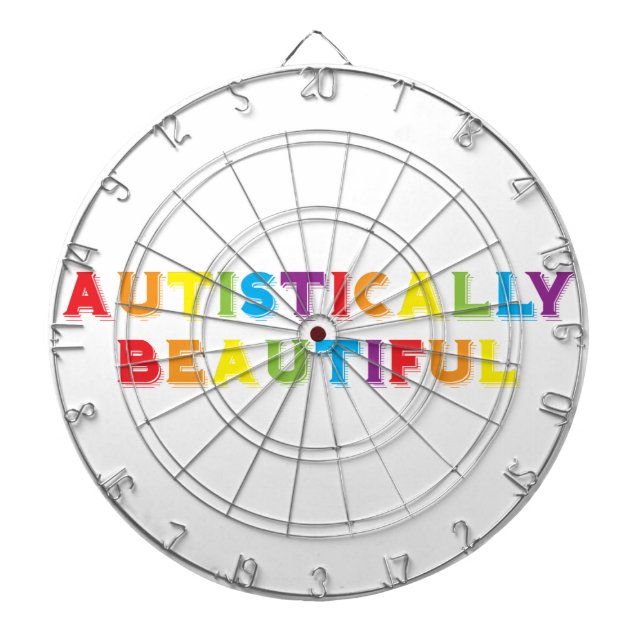 autistisch schön dartscheibe (vorne)