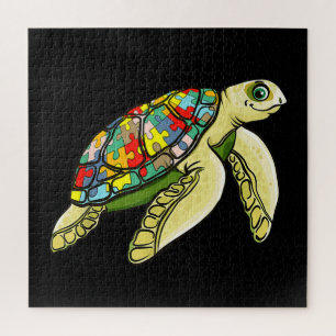 autistisch   Sea Turtle Puzzle Piece Autismus Bewu