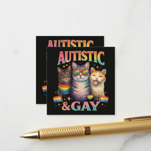 Autistisch und schwul lustige Katze Begleitkarte