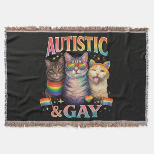 Autistisch und schwul lustige Katze Decke