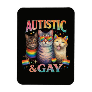 Autistisch und schwul lustige Katze Magnet