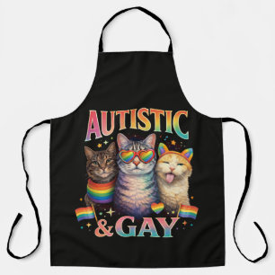 Autistisch und schwul lustige Katze Schürze