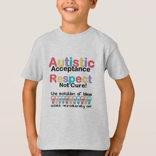 Autistische Akzeptanz Respekt keine Heilung T-Shirt