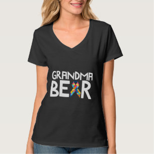 Autistische Autismus Bewusstsein Oma Bären Frauen T-Shirt