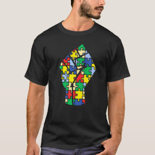 Autistische Autismus-Bewusstseins-Güte-Hand-Puzzle T-Shirt