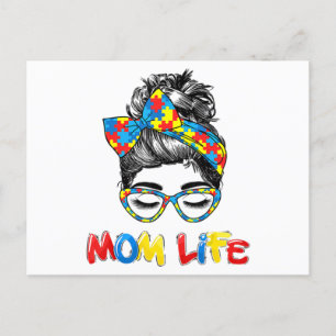 Autistische Autismus Sensibilisierung Mama-Leben S Postkarte