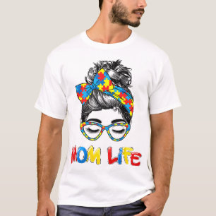 Autistische Autismus Sensibilisierung Mama-Leben S T-Shirt