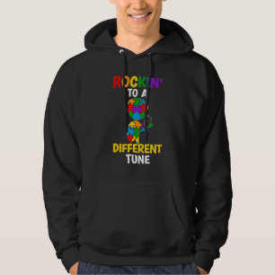Autistische Jungen Autismus-Bewusstsein Rocken Zu Hoodie
