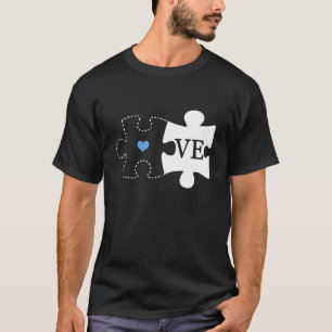 Autistische Kinder Puzzle-Stücke Herz Liebe Autism T-Shirt