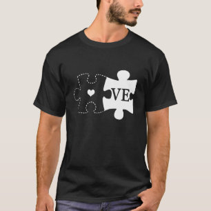Autistische Kinder Puzzle-Stücke Herz Liebe Autism T-Shirt