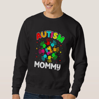 Autistische Mommy Puzzle Unterstützung Familie Aut Sweatshirt