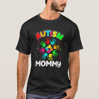 Autistische Mommy Puzzle Unterstützung Familie Aut T-Shirt