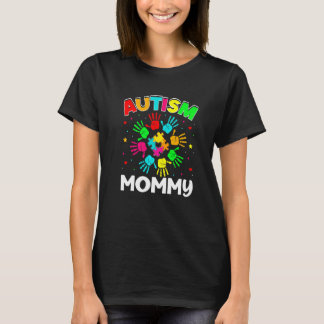 Autistische Mommy Puzzle Unterstützung Familie Aut T-Shirt