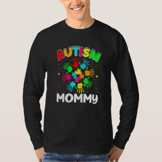 Autistische Mommy Puzzle Unterstützung Familie Aut T-Shirt