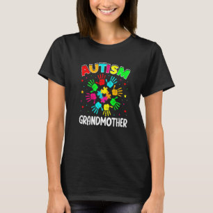 Autistische Oma Puzzle Unterstützen Familie Autism T-Shirt