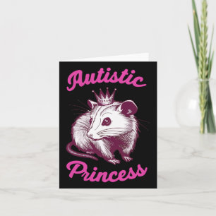 Autistische Prinzessin Opossum 3 Karte
