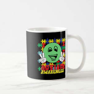 Autistische Puzzleteile lächeln Autismus Bewusstse Kaffeetasse