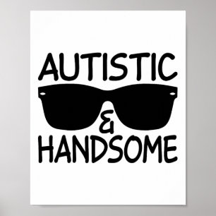 Autistische und handwerkliche Funny Autismus Bewus Poster