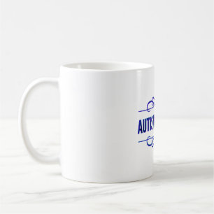 Autistische und stolz Lila Wirbel Kaffeetasse