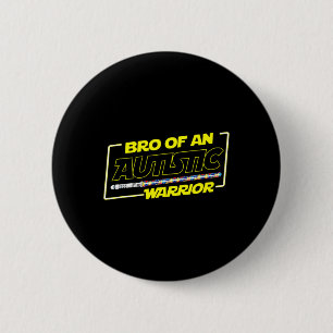 Autistischer Autismus-Bewusstseins-Krieger Bruder Button
