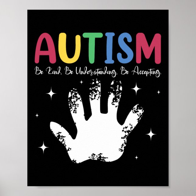 Autistischer Junge oder Autismus verstehen sich gu Poster (Vorne)