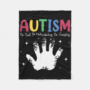 Autistischer Junge oder Mädchen Autismus Sei nett  Fleecedecke