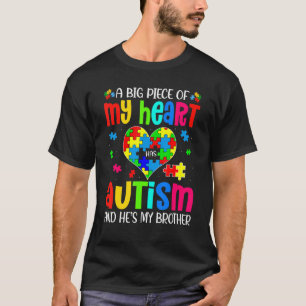 Autistischer Junge Piece Mein Herz hat Autismus Er T-Shirt