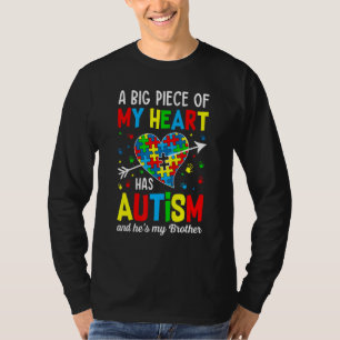 Autistischer Junge Piece Mein Herz hat Autismus Er T-Shirt