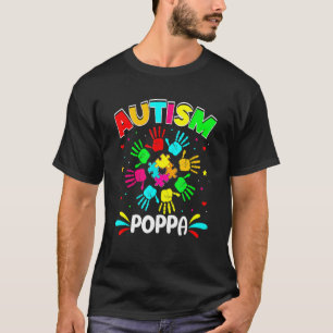 Autistischer Papa Puzzle Unterstützen Familie Auti T-Shirt