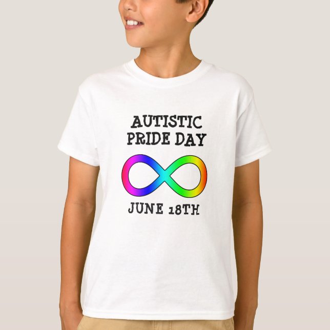 Autistischer Pride Day 18. Juni Shirt (Vorderseite)
