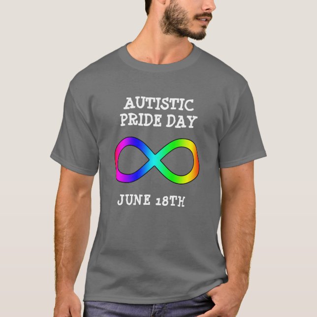 Autistischer Pride Day 18. Juni Shirt (Vorderseite)