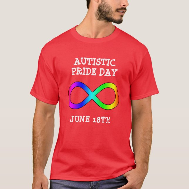 Autistischer Pride Day 18. Juni Shirt (Vorderseite)