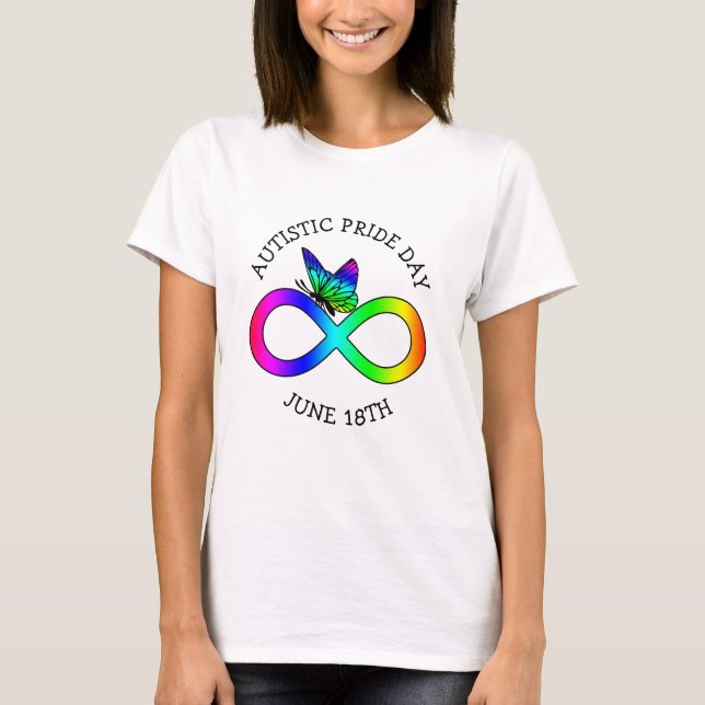 Autistischer Pride Day 18. Juni Shirt (Vorderseite)