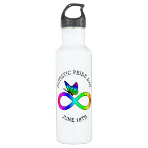 Autistischer Pride Tag 18 Juni Wasserflasche Edelstahlflasche