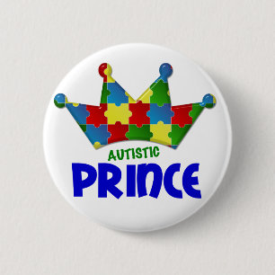 Autistischer Prinz 1 AUTISMUS Button