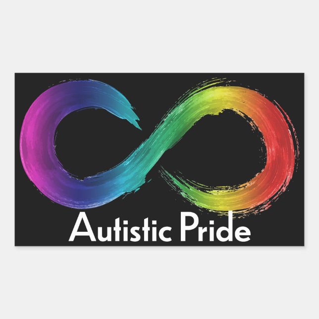 Autistischer Prix Rechteckiger Aufkleber (Vorderseite)