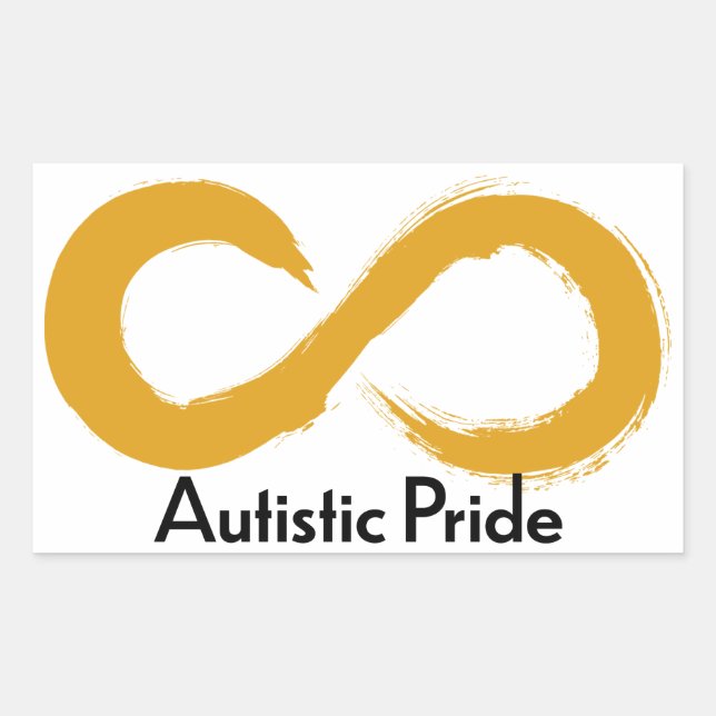 Autistischer Prix Rechteckiger Aufkleber (Vorderseite)
