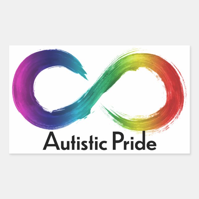 Autistischer Prix Rechteckiger Aufkleber (Vorderseite)