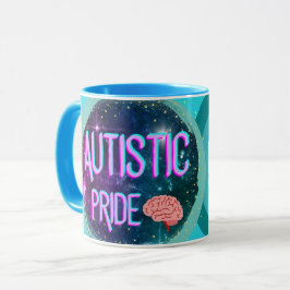 Autistischer Stolz Aquamarine Brain Coffee Tasse