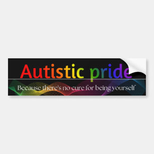 Autistischer Stolz Aufkleber 3"x11" Autoaufkleber