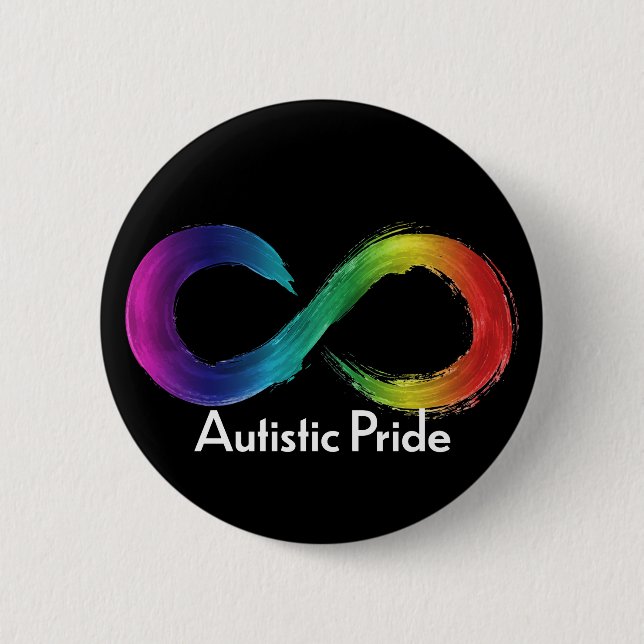 Autistischer Stolz Button (Vorderseite)
